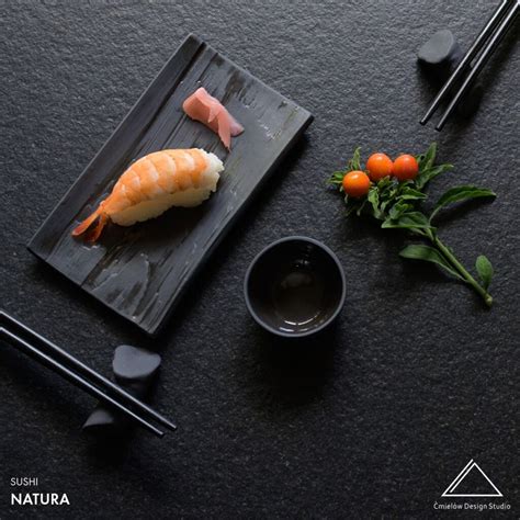 Sushi Natura Zestaw 1 Os Grafitowa Porcelana Modus Design