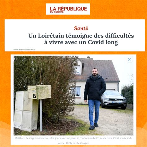 ApresJ20 Association Covid Long France on Twitter Merci à larep fr