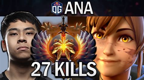 Og Ana Smurf Marci With 27 Kills And Silveredge Dota 2 Pro Gameplay Youtube