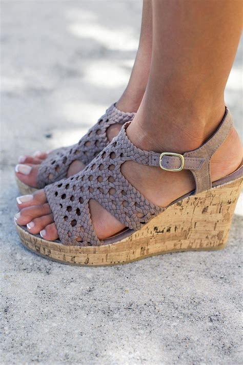 Finch Taupe Wedges | Cute Wedges | Online Boutiques – Saved by the Dress