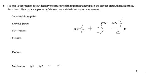 Solved 8 12 Pts In The Reaction Below Identify The Chegg