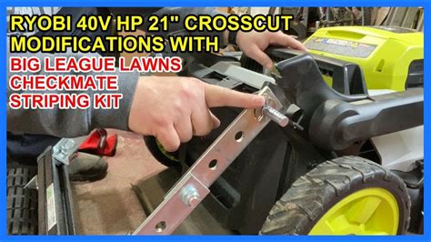 How To Modify Ryobi Lawn Mower W Striping Kit Youtube