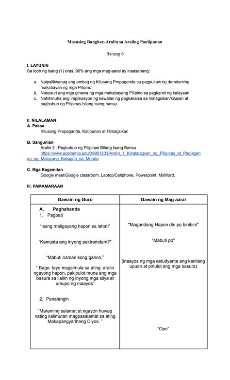 Solution Detalyadong Banghay Aralin Sa Epp Detailed Lesson Plan In Epp Nbkomputer