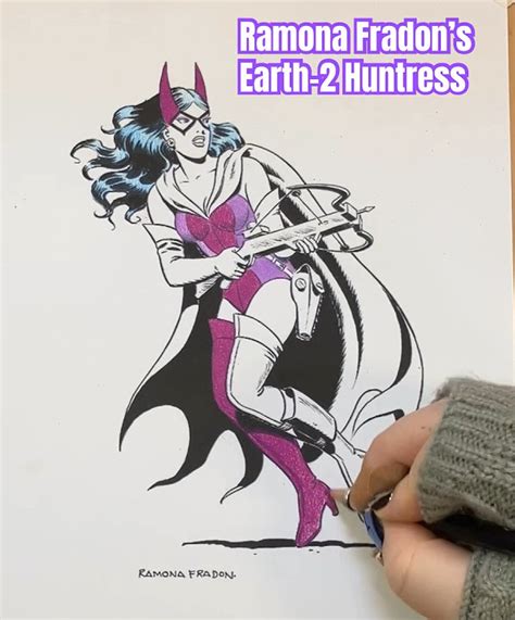 Ramona Fradons Earth 2 Huntress Bronzeagecomics Ramonafradon