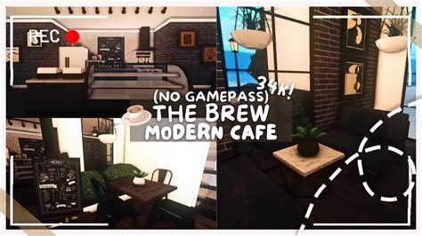 The Brew Modern Cafe I No Gamepass I Bloxburg Build And Tour I Itapixca