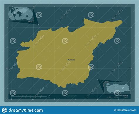 Tunceli Turkiye Solid Labelled Points Of Cities Stock Illustration