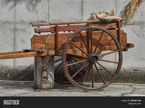 Old Wooden Cart On Image And Photo Free Trial Bigstock