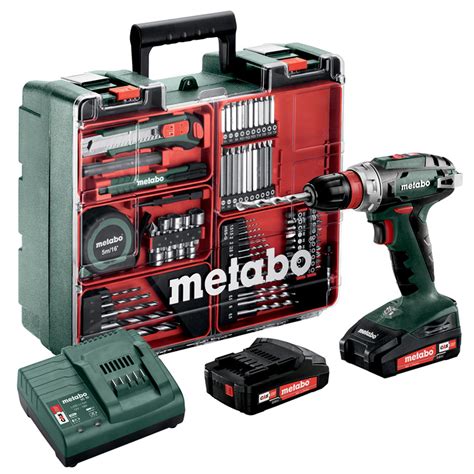 Metabo Akku Bohrschrauber Bs Quick Set Mit X Ah Akkus Lader