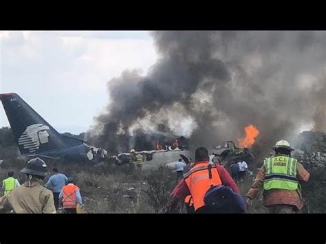 Pasajero graba el momento en el que se estrella el avión de Aeroméxico