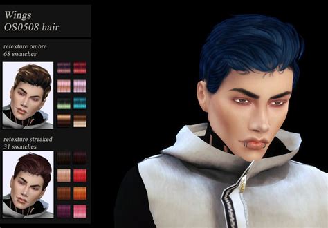 Jenn Honeys Sims 4 — Male Hair Recolor 53 Swatches Male Hair Peinados De Hombre Hombres