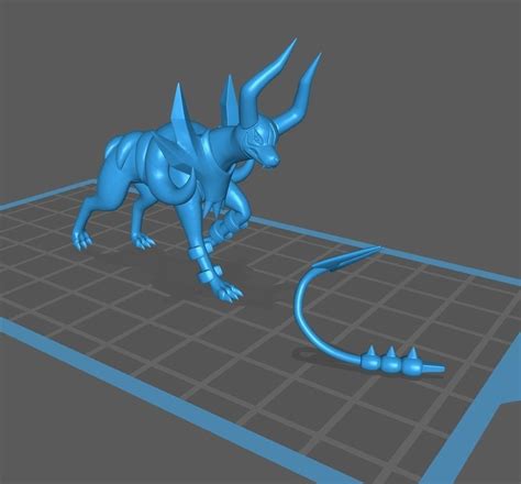 Pokemon Houndour Houndoom MegaEvolution 3D Model 3D Printable CGTrader