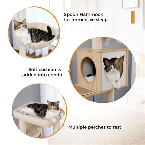 Pawz Road Kratzbaum Xxl Katzenbaum Holz Katzenkratzbaum Katzentoilette