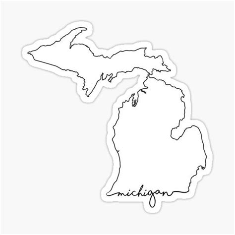 The Mitten Stickers For Sale Michigan Tattoos Michigan Sticker Michigan