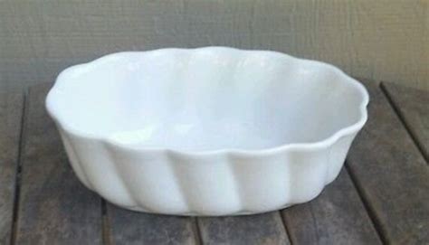 1932 Glazed White Ceramic Pottery Dish By Vivaeclecticvintage