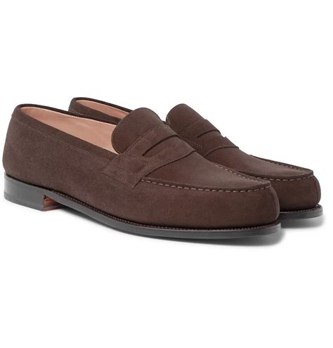 J.M. Weston - 180 Moccasin Suede Loafers - Brown J.M. Weston