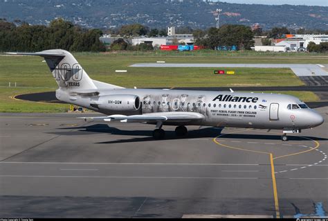 VH QQW Alliance Airlines Fokker 70 F28 Mark 0070 Photo By Timmy Tam