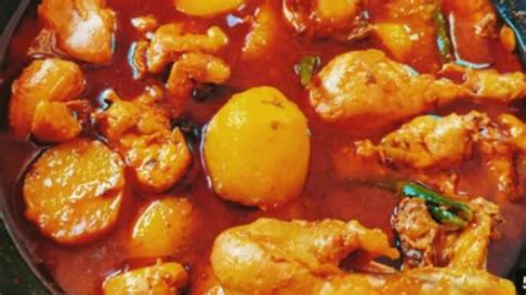 আলু দিয়ে মুরগির ঝোল Bengali Style Chicken Aloo Jhol Recipe Easy Tasty Chicken Curry With