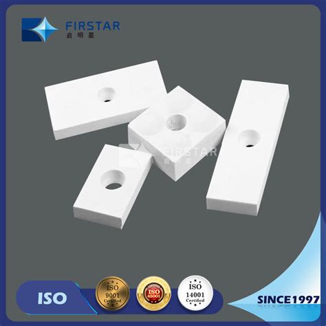 92 Al2O3 Weldable Alumina Ceramic Tiles With Hole As Easy Installation