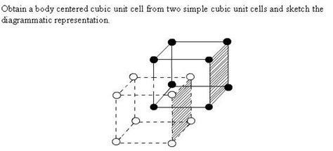 Show By A Sketch That The Bcc Lattice Can Be Represented By Two