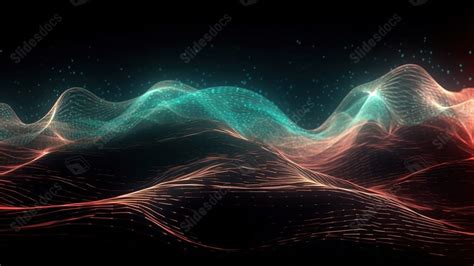 Dynamic Science Concept Futuristic Nanotechnology Flow With Abstract