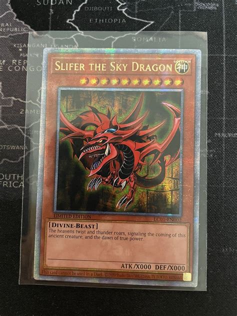 Yu Gi Oh 25th Anniversary Quarter Century Rare Slifer The Sky Dragon