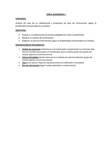 S S Consigna Tarea Academica Tarea Acad Consigna Anlisis