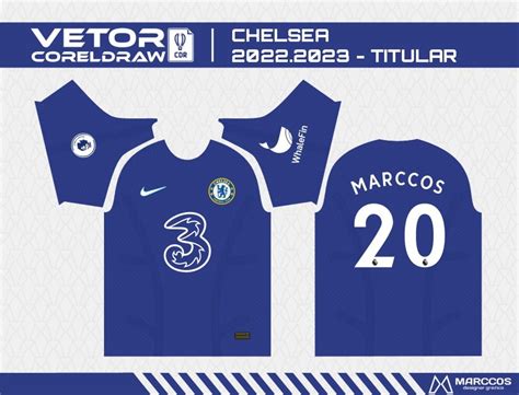 Arte Vetor Camisa Chelsea Titular Elo