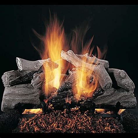 Rasmussen Evening Campfire Log Set With Inch Multi Burner And Safety