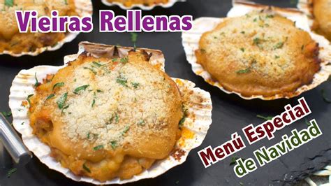 Vieiras Rellenas Al Horno Receta Facil Para Menú De Navidad Vieiras