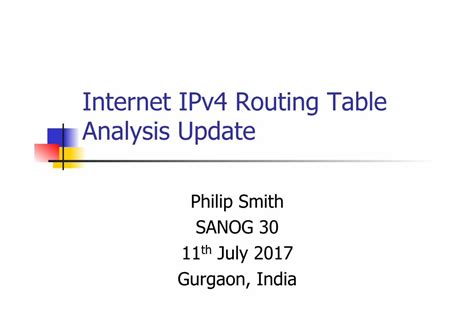 Pdf Internet Ipv Routing Table Analysis Update Dokumen Tips