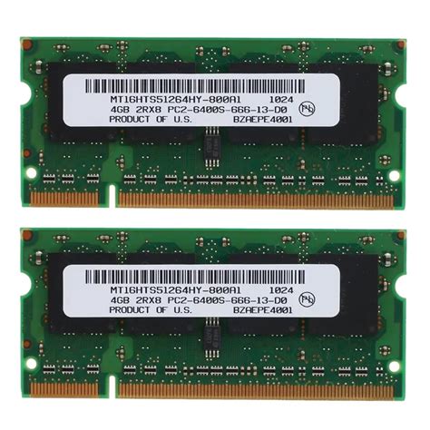 NEW 2PCS DDR2 4GB Laptop Ram 800Mhz PC2 6400 SODIMM 2RX8 200 Pins For