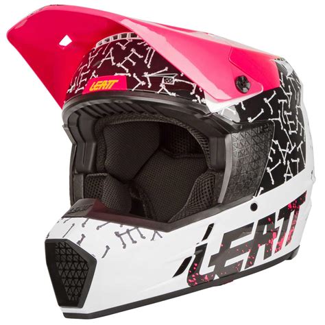 Leatt Mx Helmet Moto V Skull White Black Red Maciag Offroad