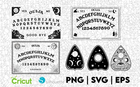 Ouija Board Design Assortment Svg Png Eps Great For T Shirts Decals