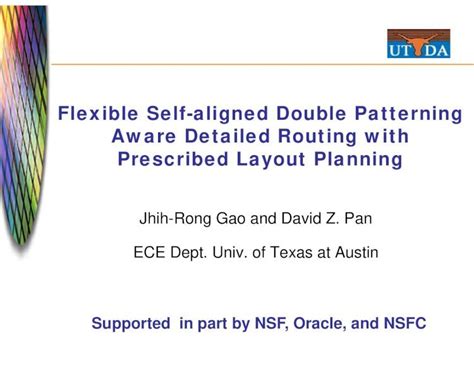 Pdf Flexible Self Aligned Double Patterning Aware Detailed Routing