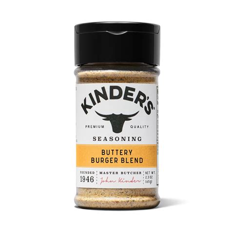 Kinder S Buttery Burger Blend Seasoning 2 1 Oz