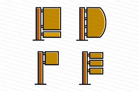 Traffic Sign And Street Signage Clip Art Illustration Par Designfour