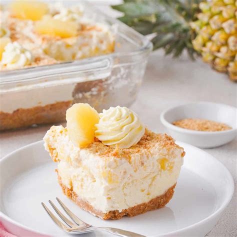 Pineapple Cream Pie No Bake Pass The Butter