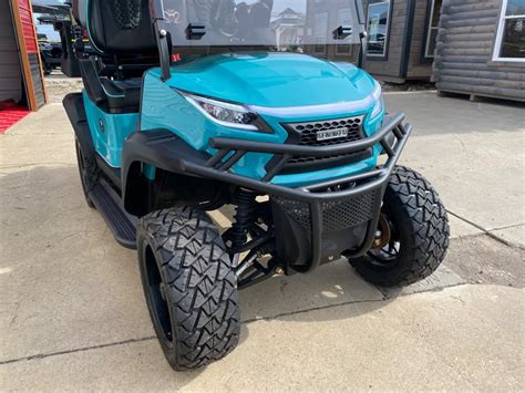 Teal Golf Cart Venom Ev Strike 4