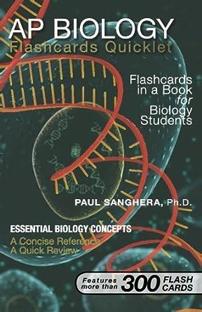 AP Biology Flashcard Quicklet: Flashcards in a Book for Biology Students: Sanghera, Paul ...