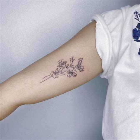 Top Best Honeysuckle Tattoo Ideas Inspiration Guide