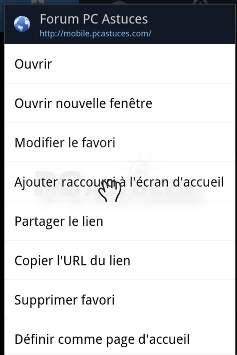 Ajouter Un Raccourci Vers Un Site Web Sur L Cran D Accueil Android