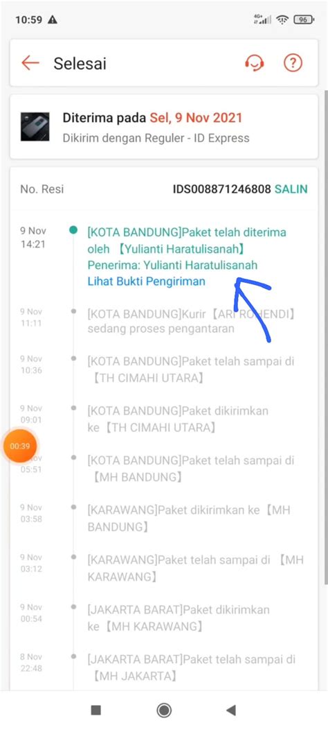 Cara Tahu Nomor HP Kurir ID Express Yang Mengantar Paket Shopee Kita