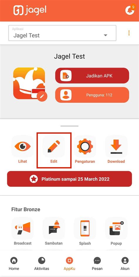 Tampilan Aplikasi Jagel 2022