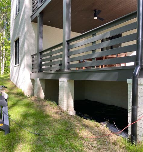 how to install skirting on a deck