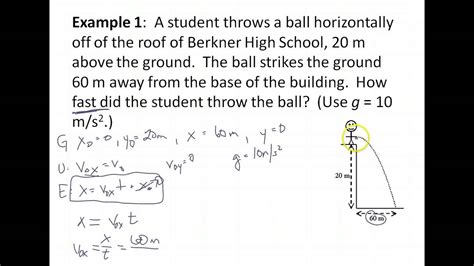 Projectile Motion Practice Problems With Answers 42 Projecti