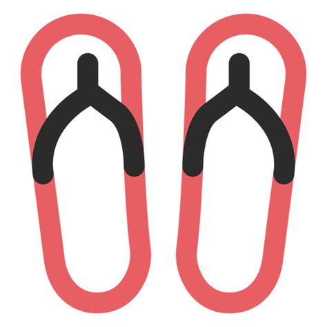 Flip Flops Colored Stroke Icon Png And Svg Design For T Shirts