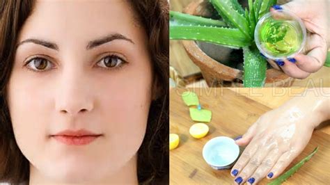 How To Get Clear Glowing Spotless Skin By Using Aloe Vera Gel Youtube