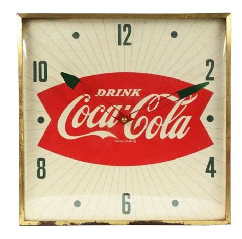 Coca Cola Lighted Pam Clock Value Price Guide