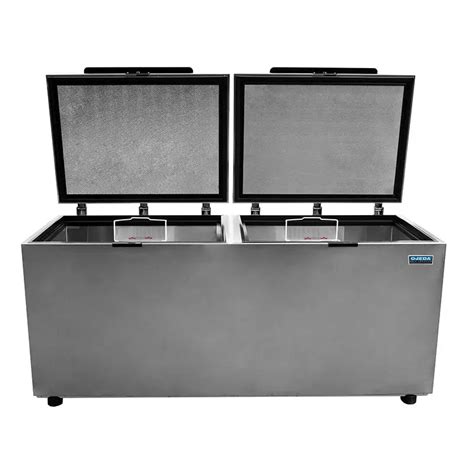 Congelador Horizontal Tapa Tipo Cofre Acero Inox P Bitemperatura