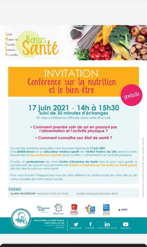 17 Juin Conférence Sur La Nutrition Et Le Bien être Association Multicité